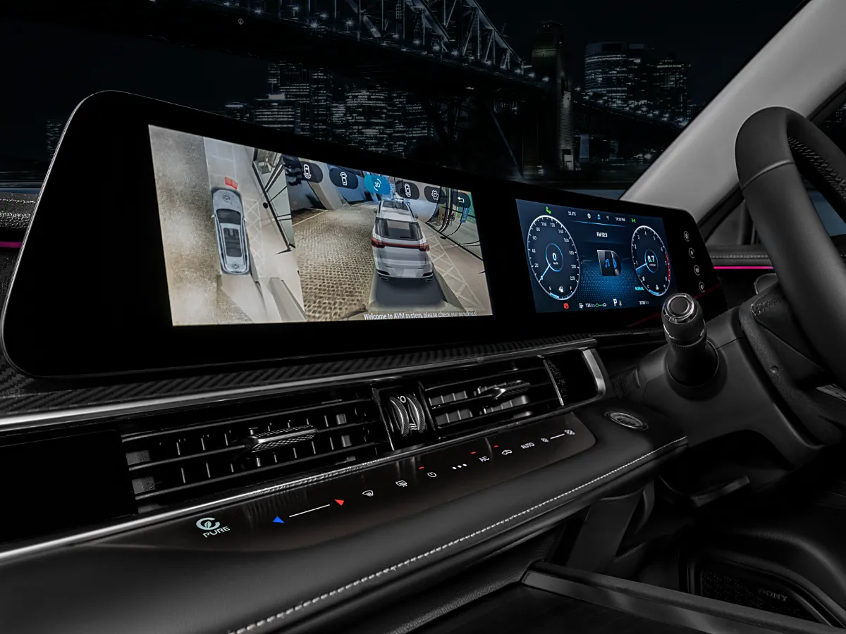 dual zone automatic a/c touch panel